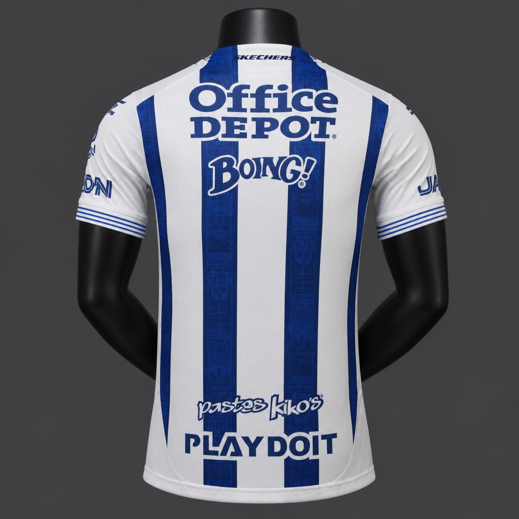 Player Version 26/27  Pachuca Home  White  Blue Jersey