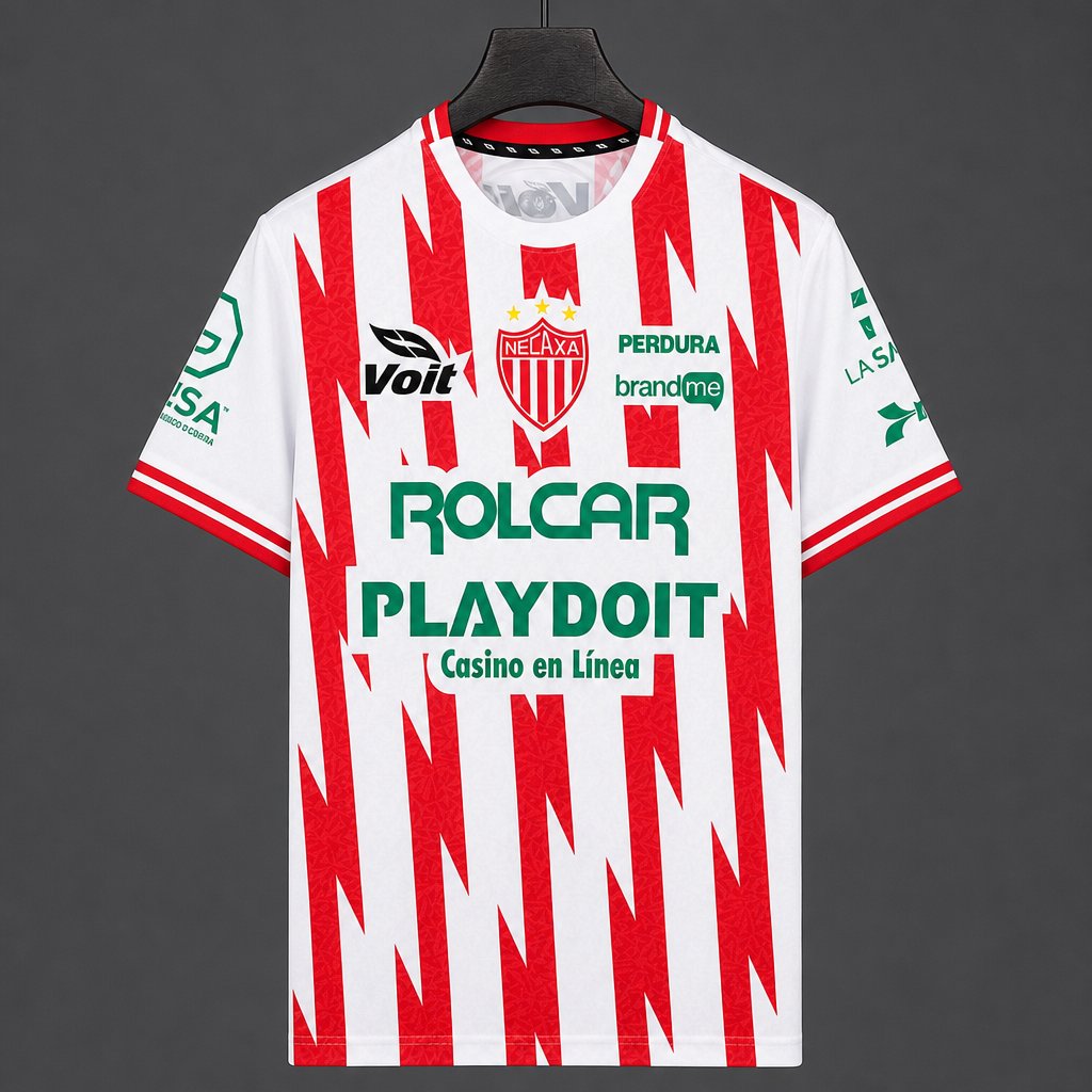 26/27 Necaxa Home White Red Jersey
